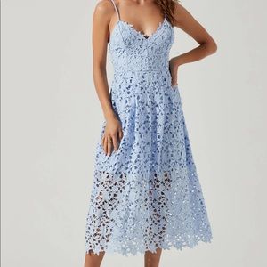 Astr periwinkle lace Aline midi